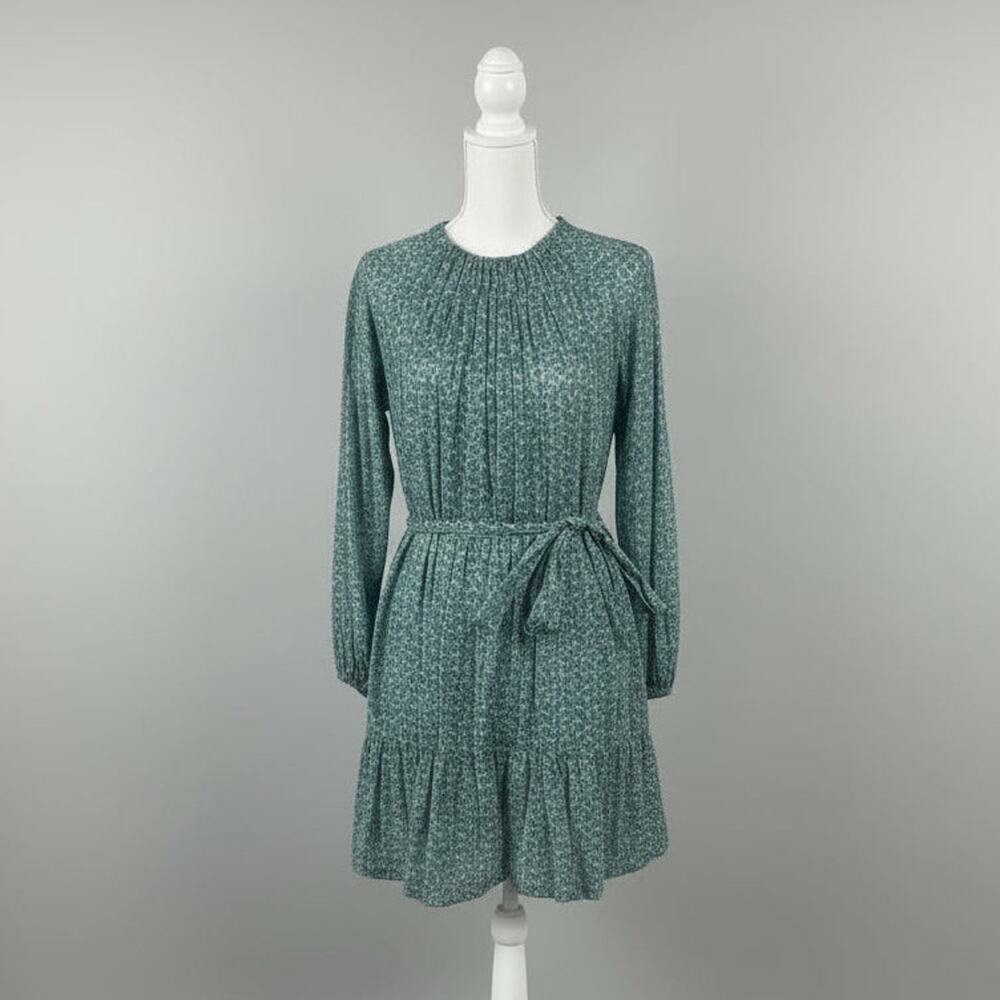 Trovata aqua floral Abigail dress, size XS